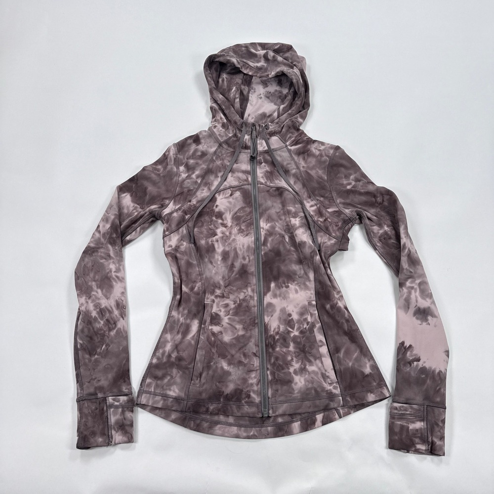 Lululemon‎ Womens Define Jacket 6 Purple Diamond Dye Hooded Nulu Athleisure Yoga